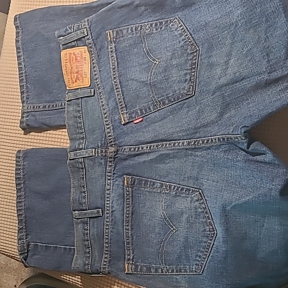 Levi 527 Mens 38 30 dark blue denim blue jeans